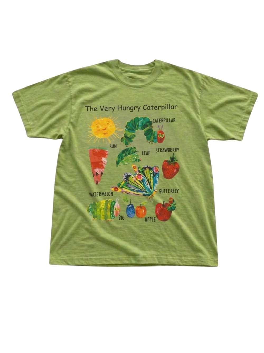Gildan The Very Hungry Caterpillar Green Graphic T-Shirt